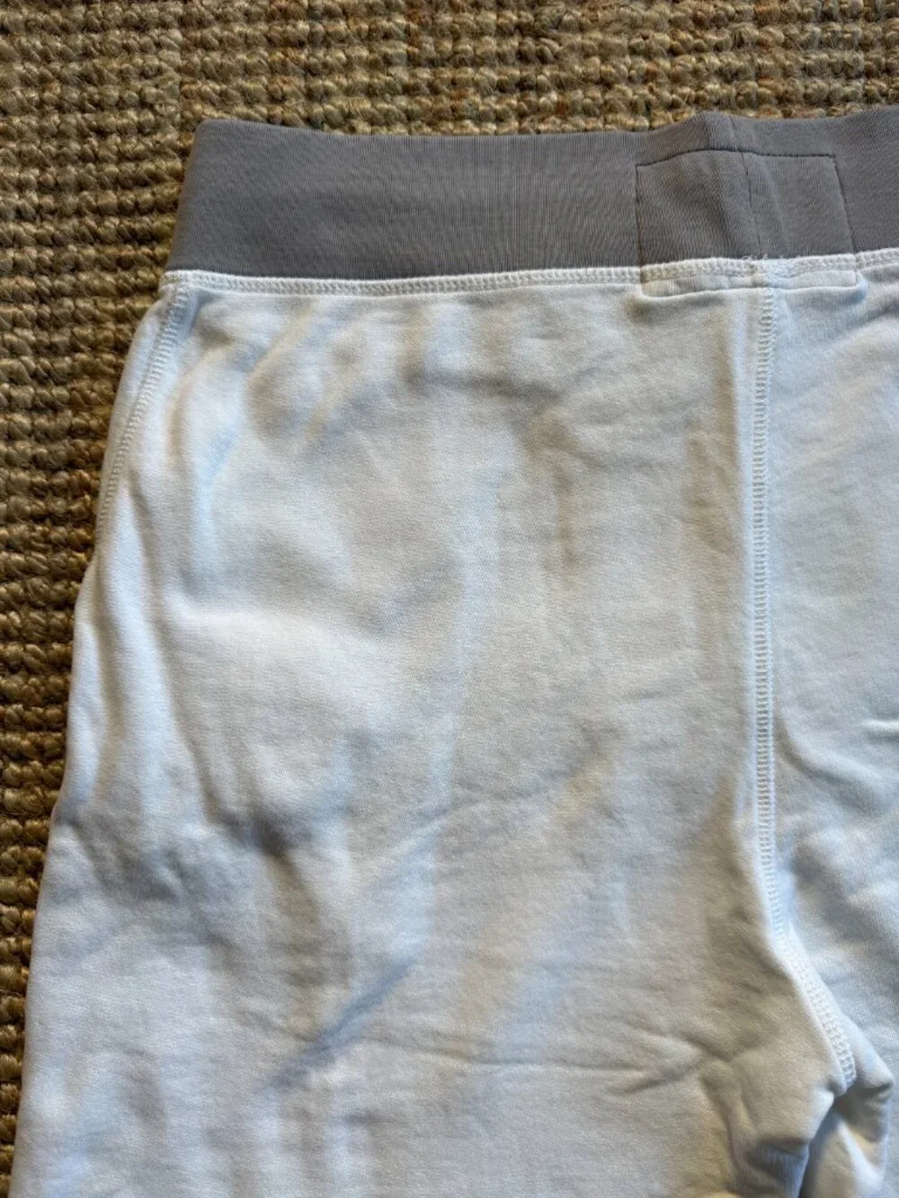 True Religion Mens White & Gray TR 02 Cutoff Sweat Shorts Size M